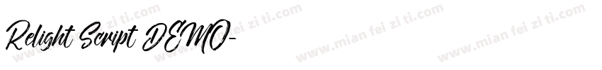 Relight Script DEMO字体转换